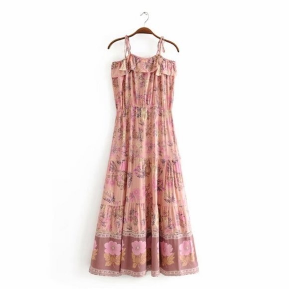 IN STOCK - Floral Print Cami Maxi Dress - Picture 7 of 7